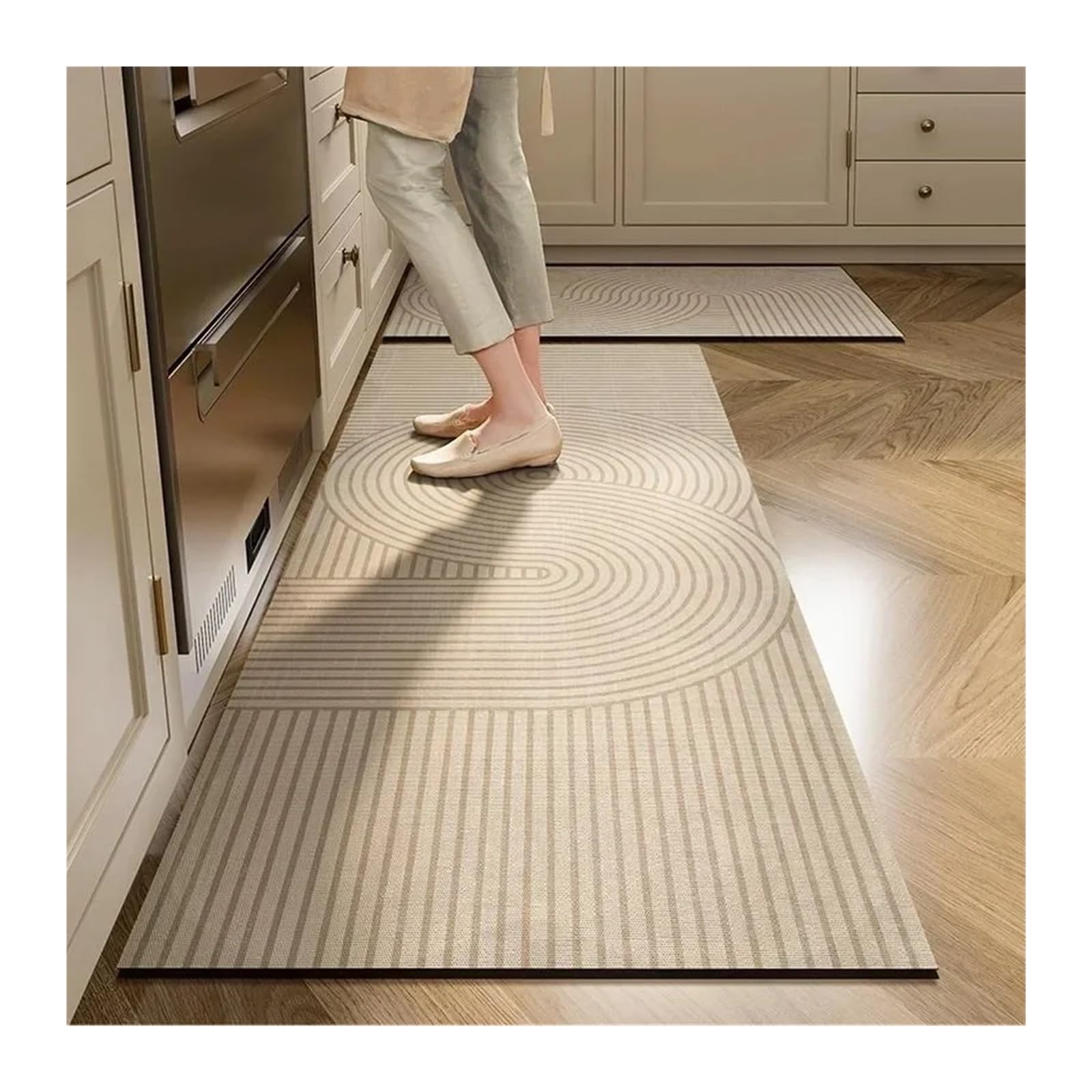 Tapis antidérapant premium en cuir PVC élégant pour décoration de maison