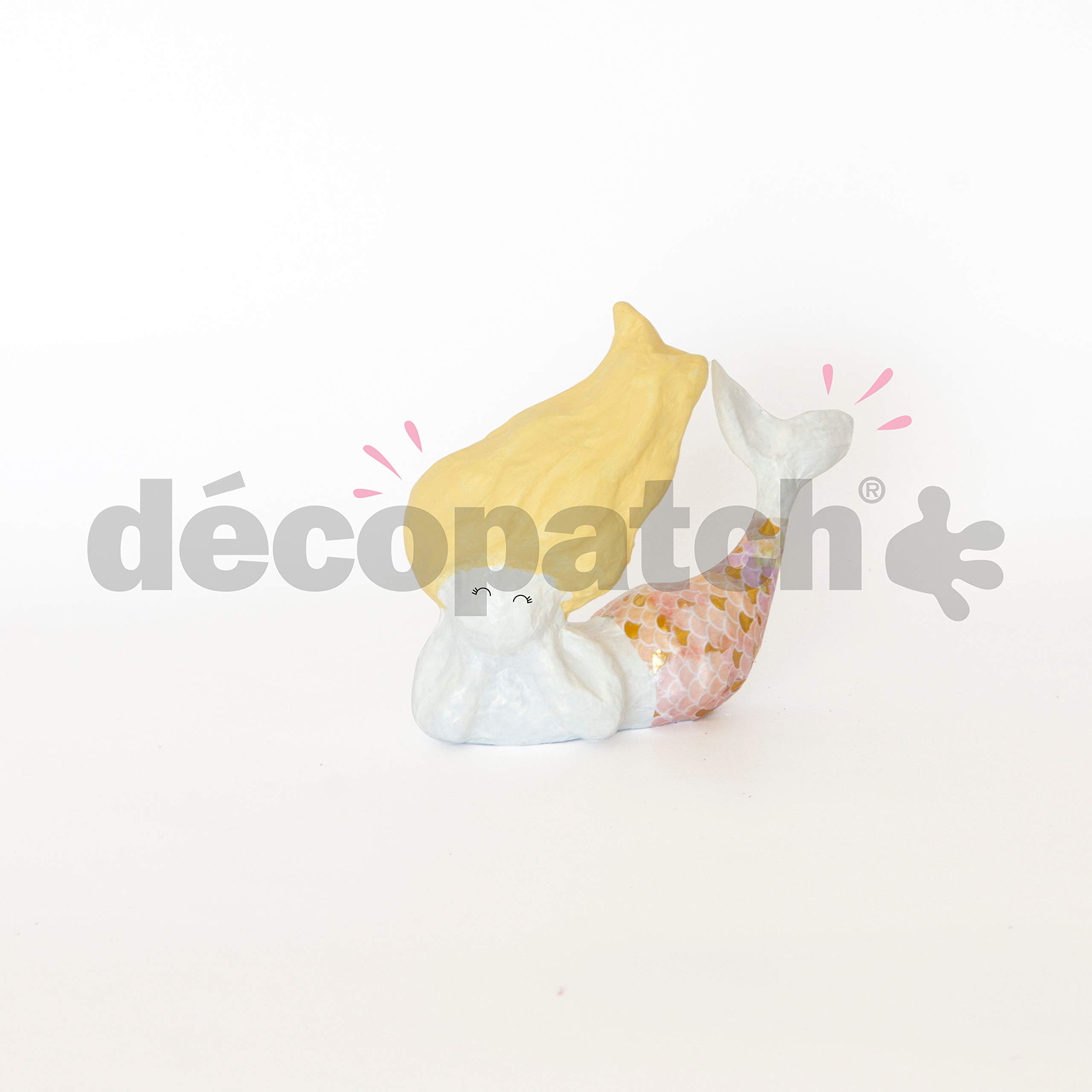Décopatch AP184C Support Papier Brun Pulpé Sirène 4,5x11x10 cm