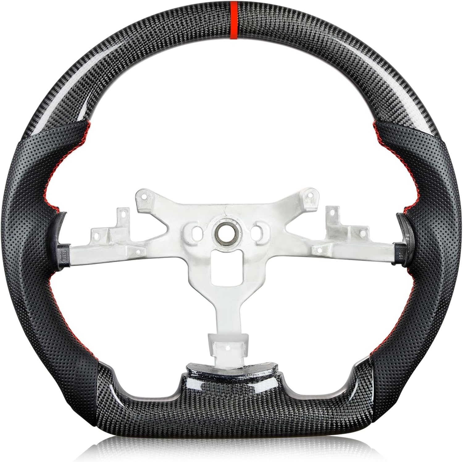 Steering Wheel for Chevy Corvette C6 Carbon Fiber & Nappa Leather