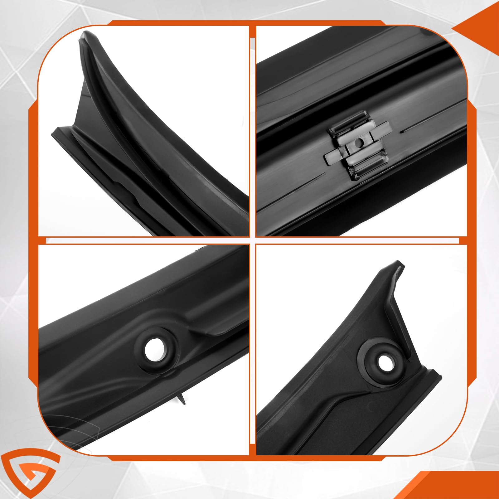Copri tergicristallo anteriore nero 51718208483 compatibile con BMW 3 Serie E46 M3 323i 325i 330i