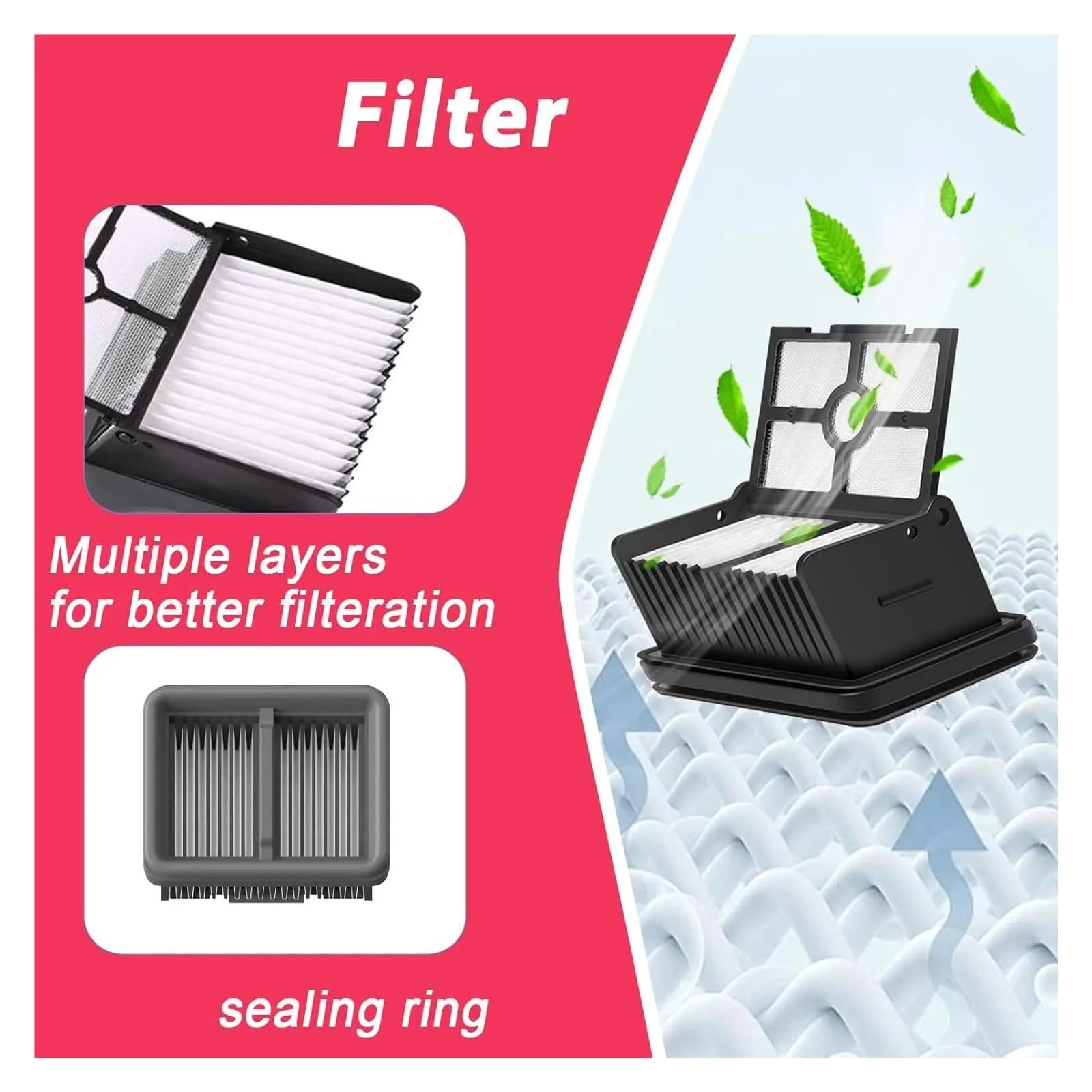 Accesorios De Filtro De Tambor, Compatibles Con Dreame H12 Pro / H12 Plus, Repuestos De Cepillo Suave For Aspiradora(11 PCS)