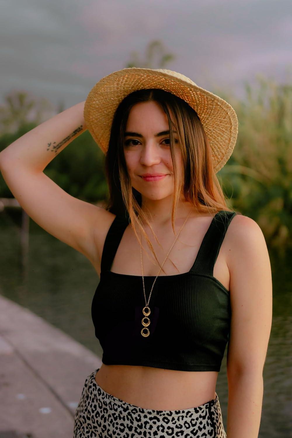 PERNNLA PEARL Long Disc Pendant Necklace for Women 18K Gold Plated Sweater Chain Fashion Jewelry - Image 6