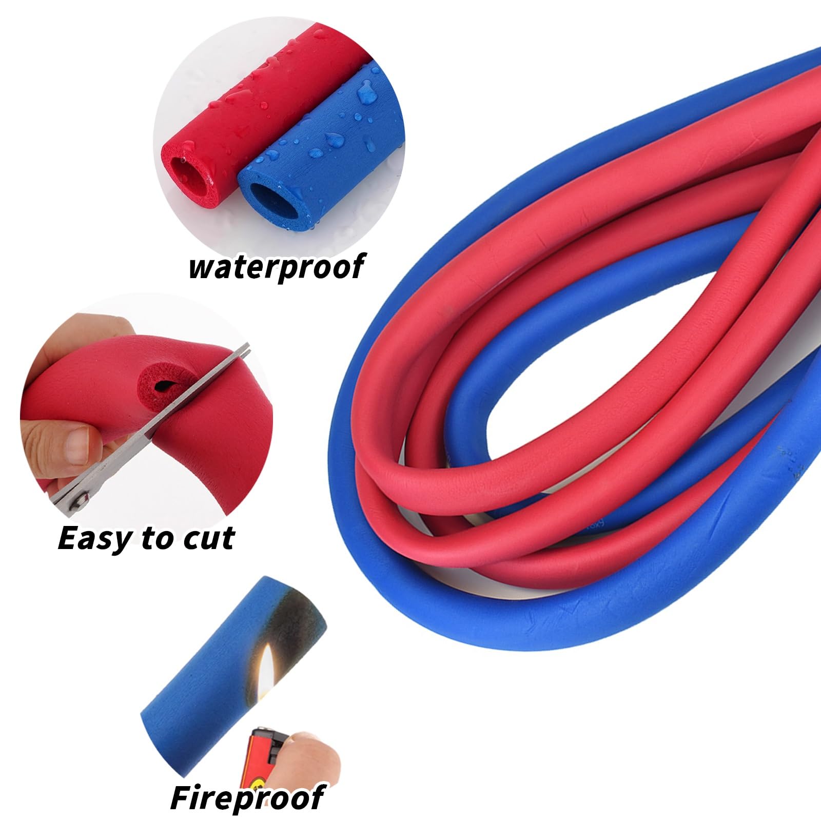 Generico Tubo Isolamento Tubi In Schiuma, Gomma Isolamento - Foto 3