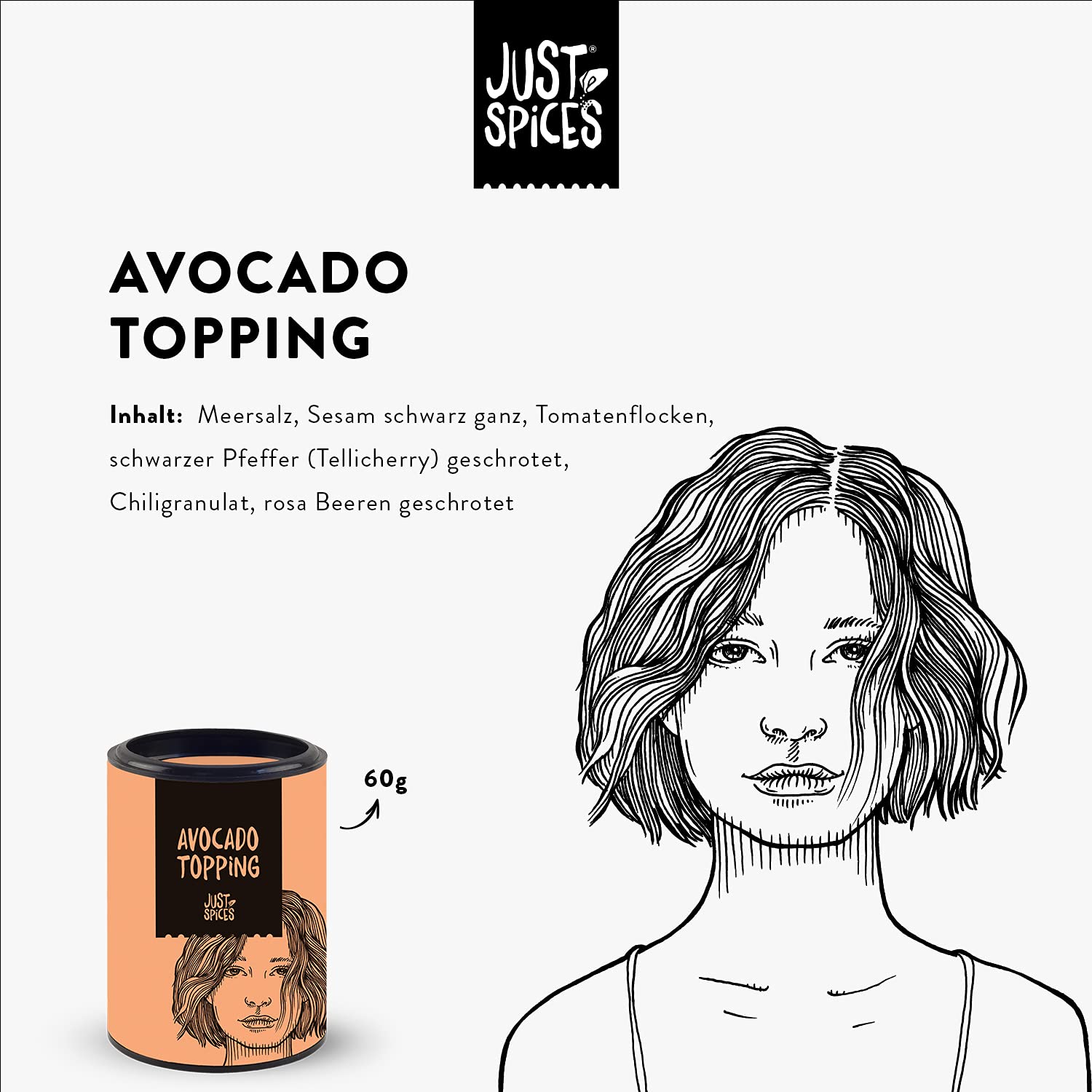 Just Spices Avocado Topping (4 x 60g)
