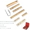 Stamping Mold Copper Brass Stamping Flexible Letters Numbers Alphabets Characters Molds CNC Engraving Molds for Hot Foil Stamping Machine Personalization Set for Wood Leather Craft & Other Surfaces