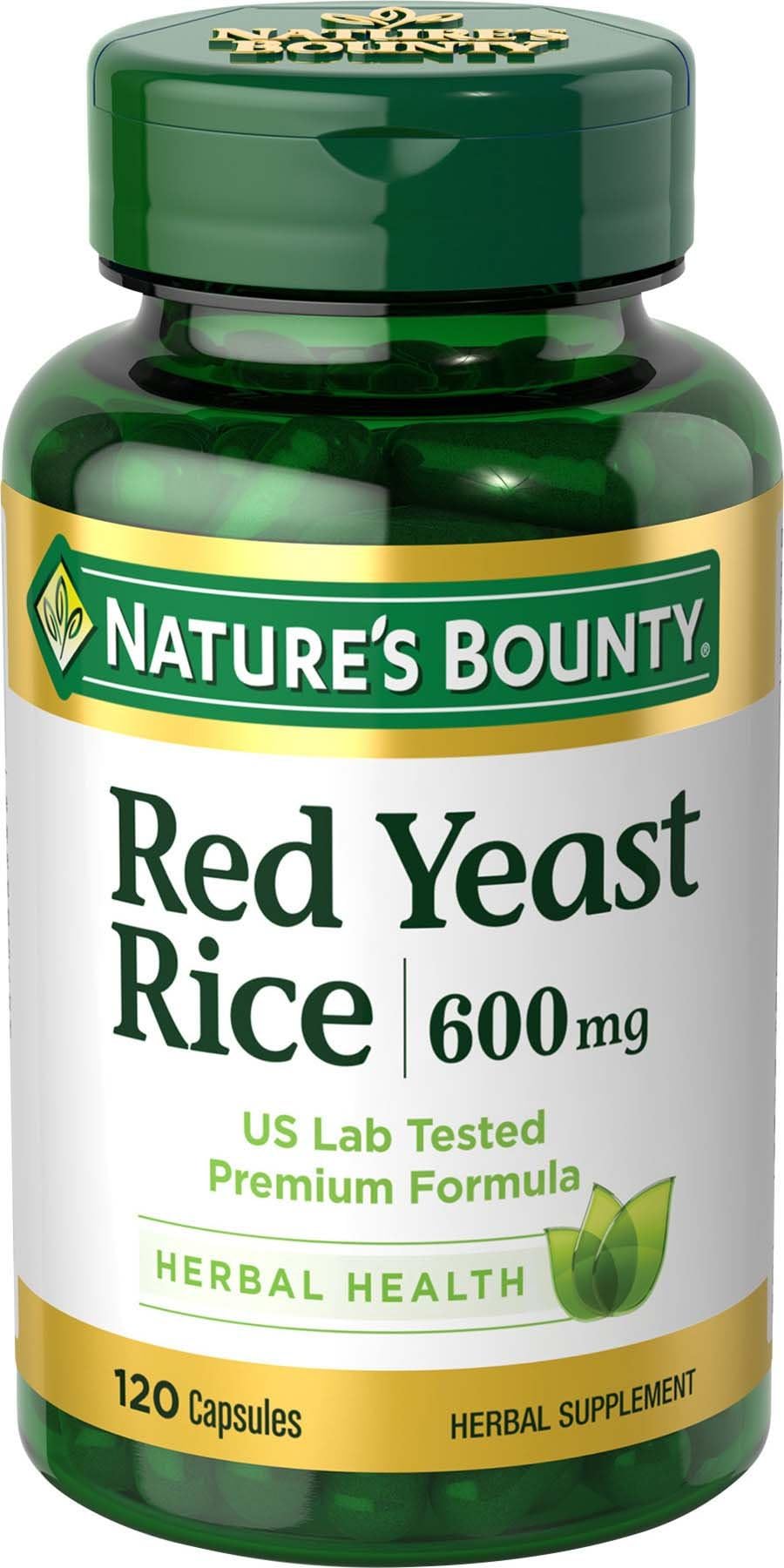 Red Yeast Rice Pills and Herbal Health Supplement, Dietary Additive, 600mg, 120 Capsules
