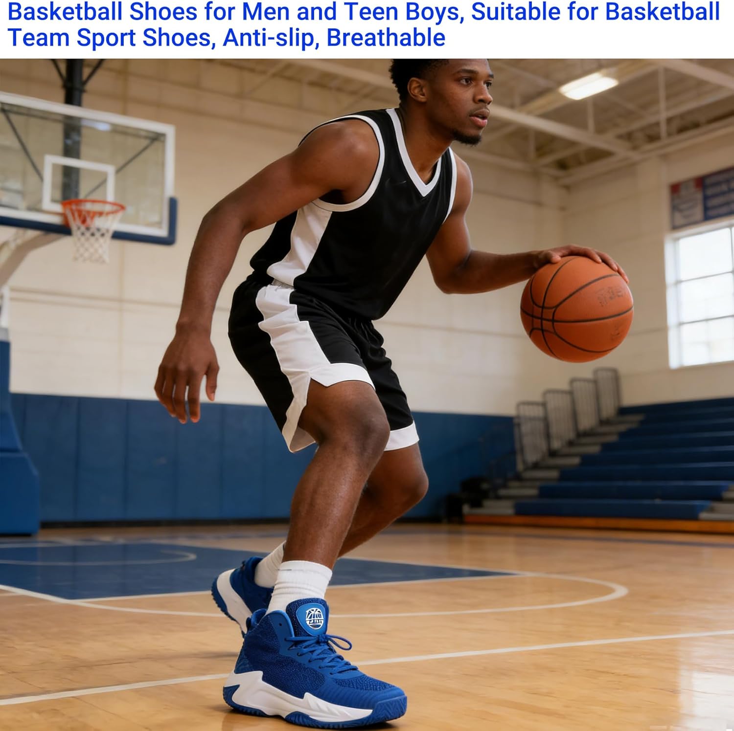 Beita High Upper Basketball Shoes for Men Sneakers Breathable Sports Shoes Anti Slip