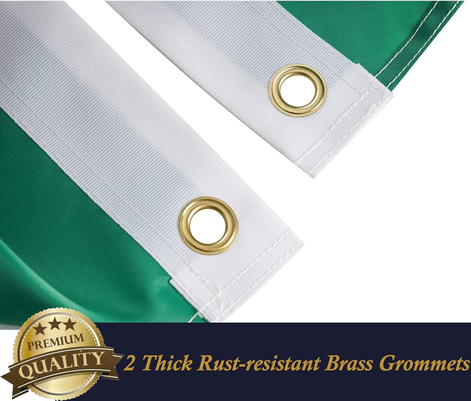 Ireland Flag 5x8 FT Heavy Duty Outdoor Irish Republic Flags for Outside,Vivid Color Sewn Stripes for St Patrick Day House Decorations