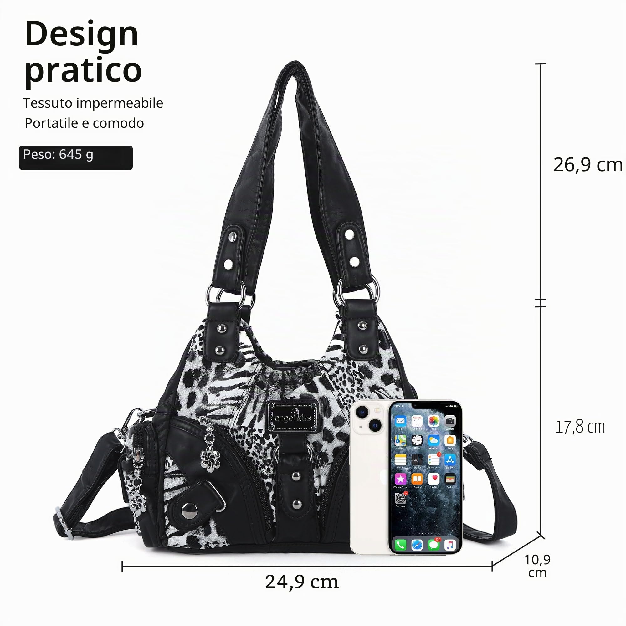 Angel Kiss - 160922, Borsa Hobo Donna