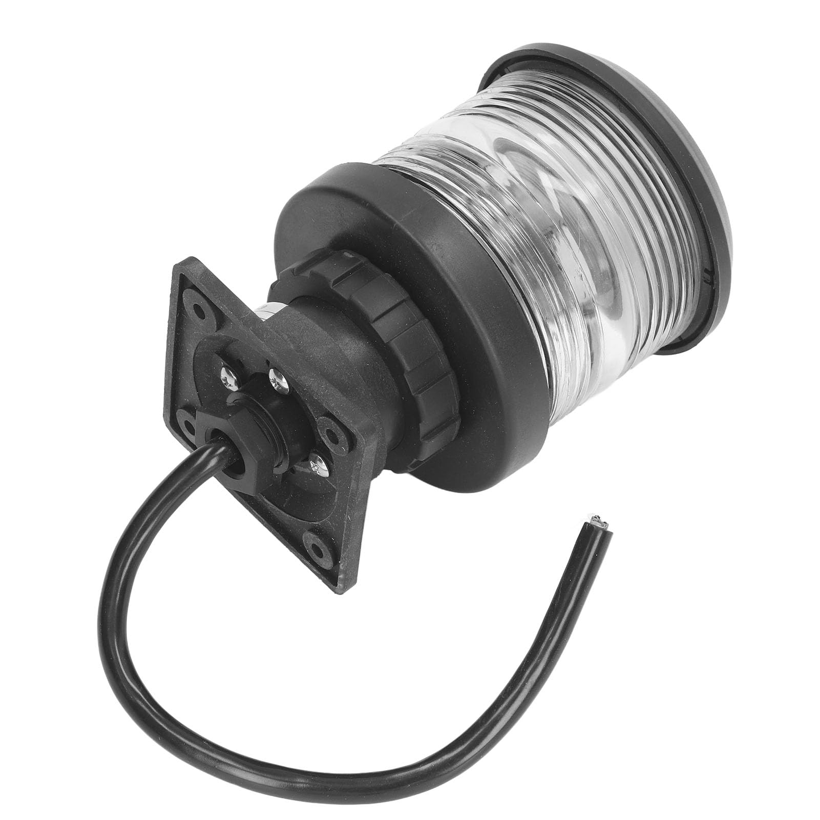 Fafeicy Luce di Ancora a LED, ABS Bianco Luce di Navigazione LED 24V 25W