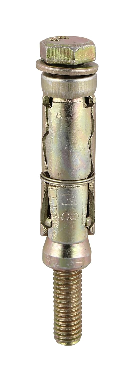 TIMCO Loose Shield Anchor - M10 x 75 - Gold - Bag of 14