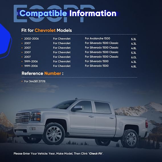 Shocks, ECCPP 2x Front Shocks Absorbers for Chevy Avalanche 1500 2002-2006