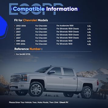 Shocks, ECCPP 2x Front Shocks Absorbers for Chevy Avalanche 1500 2002-2006