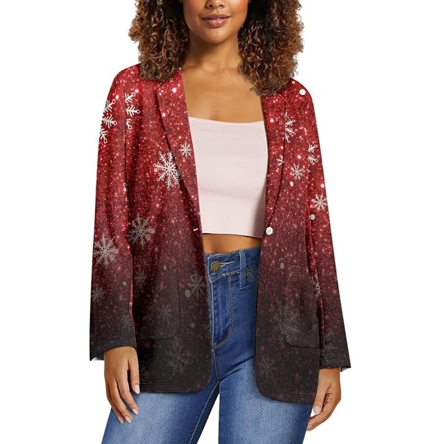 Horeset American Flag Bald Eagle Womens Graphic Print Blazer Button Open Front Long Sleeve Jacket