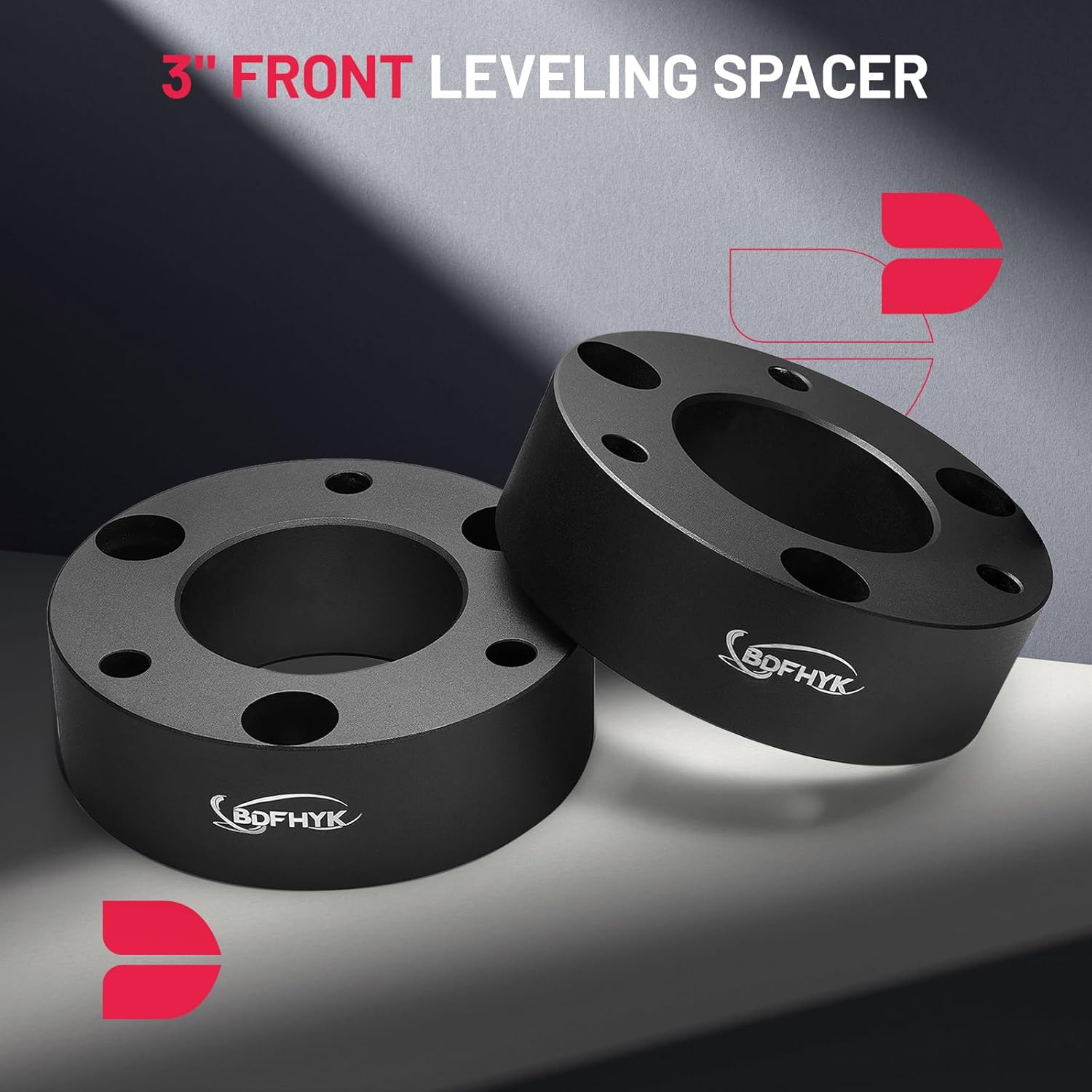 BDFHYK 3" Front Leveling Lift Kit Compatible with 2007-2021 Silverado/GMC Sierra/Suburban 1500/Yukon,Compatible with Tahoe 2007-2020, Compatible with Avalanche 2007-2013, 2WD/4WD Front Strut Spacers