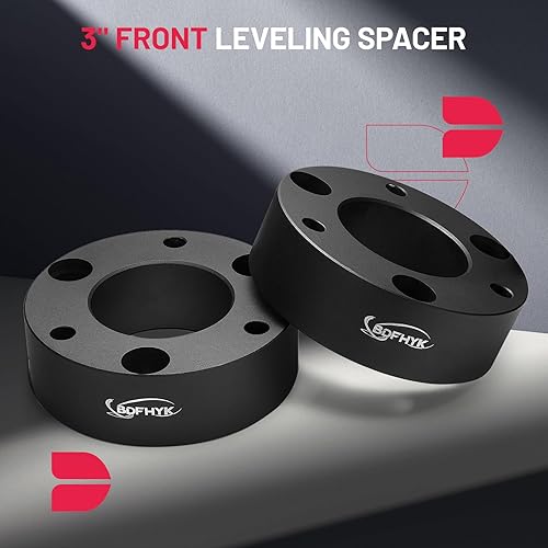 Miniatura 8 de BDFHYK Kit de elevación de nivelación delantera de 2 pulgadas compatible con espaciadores de puntal delantero SilveradoAvalancheGMC SierraSuburban