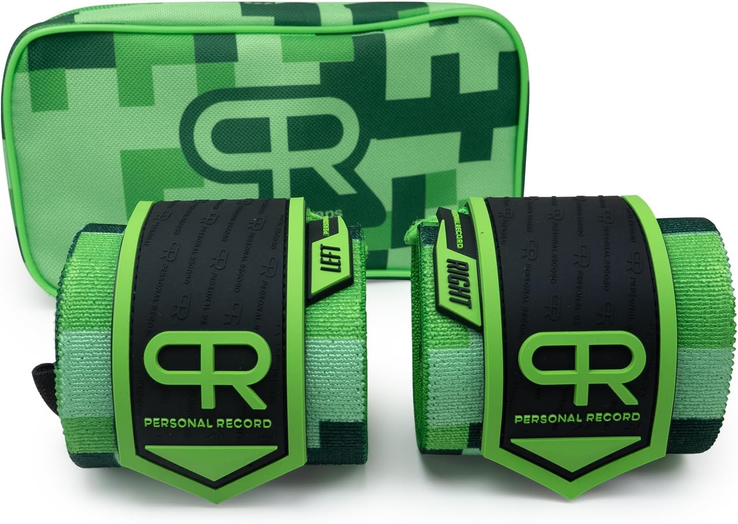 PR Personal Record Heavy Duty Premium Wrist Wraps, More Elasticity, Reinforced Stitching, Extra Wide Strap, Strong Thumb Loop, Larry Wheels Weightlifting Wraps