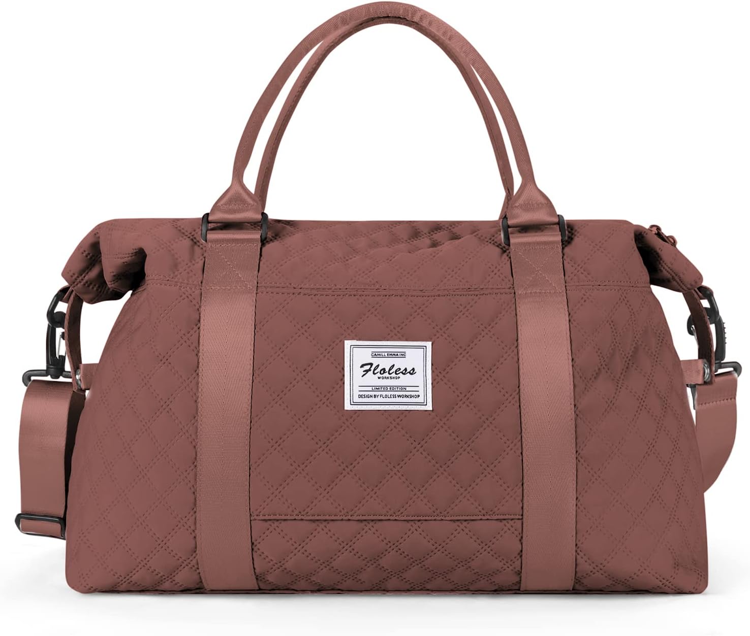 HYC00 Travel Duffel Bag,Carry-on Overnight Weekender Bags for Women,Sports Tote Gym Bag with Wet Pocket