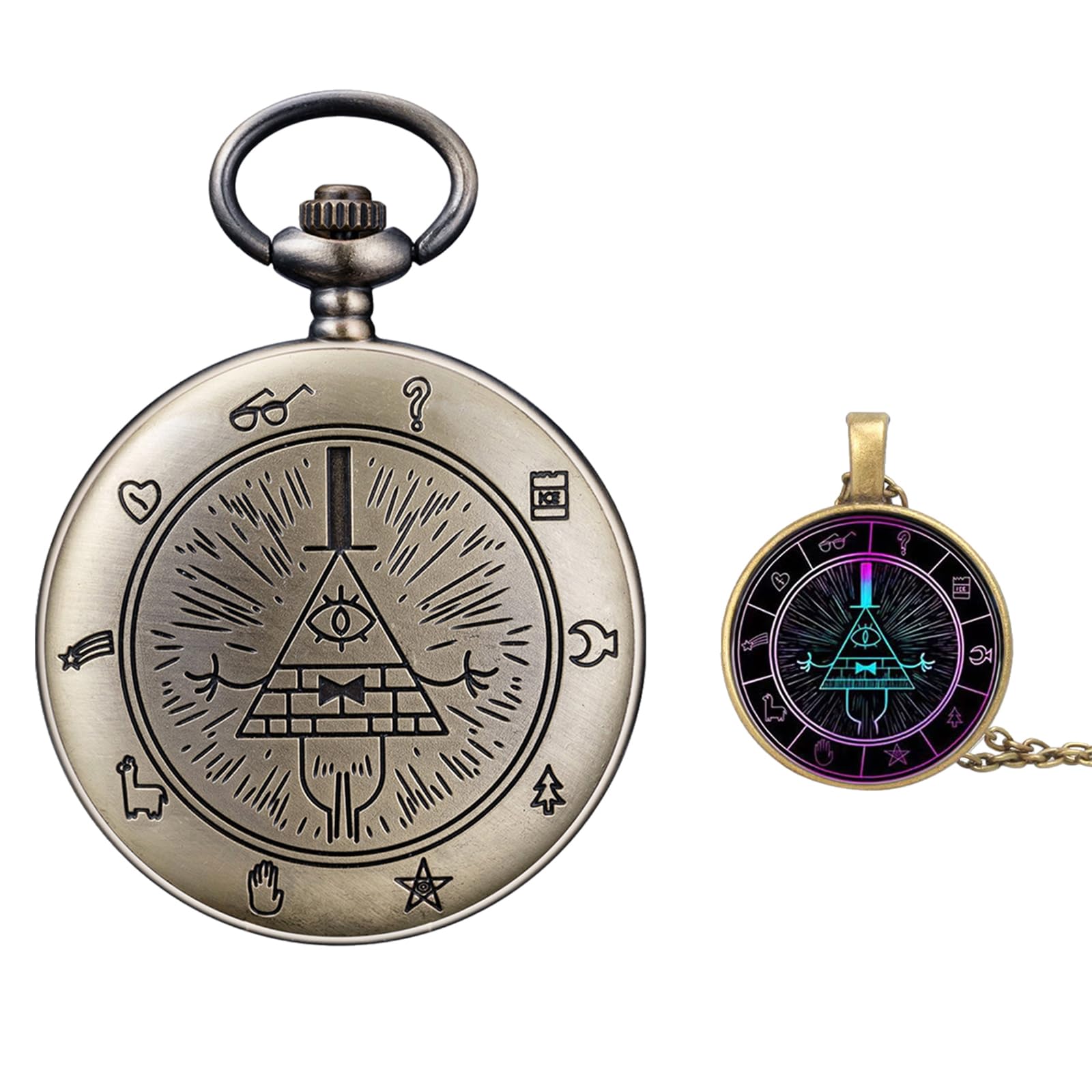 BOSHIYABOSHIYA Vintage Quartz Pocket Classic Watch Arabic Numerals Scale Watch with Chain for Xmas Fathers Birthday Anniversary Day Gif