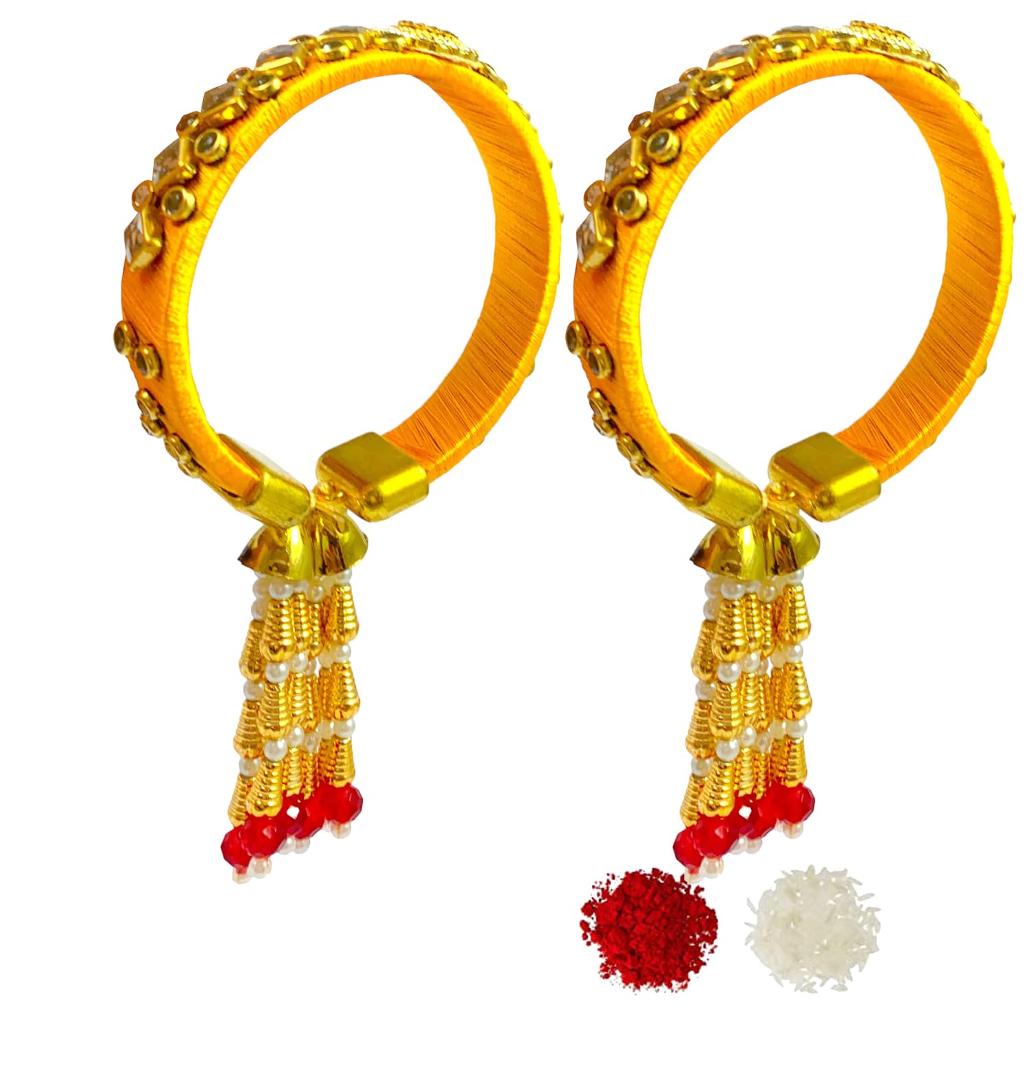 Evisha Rakhi Hanging Traditional Lumba Chuda Hanging Rakhi for Women Kada Combo Set K-102-Two (B0CBVY9VNW) Amazon Price History, Amazon Price Tracker