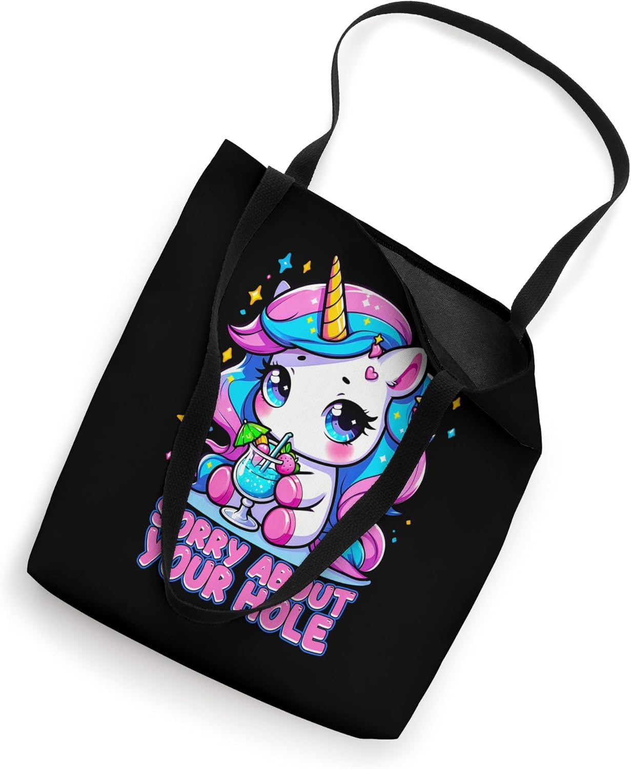 SORRY ABOUT YOUR HOLE Gay Humor LGBT Unhinged Nasty Gag Gift Tote Bag