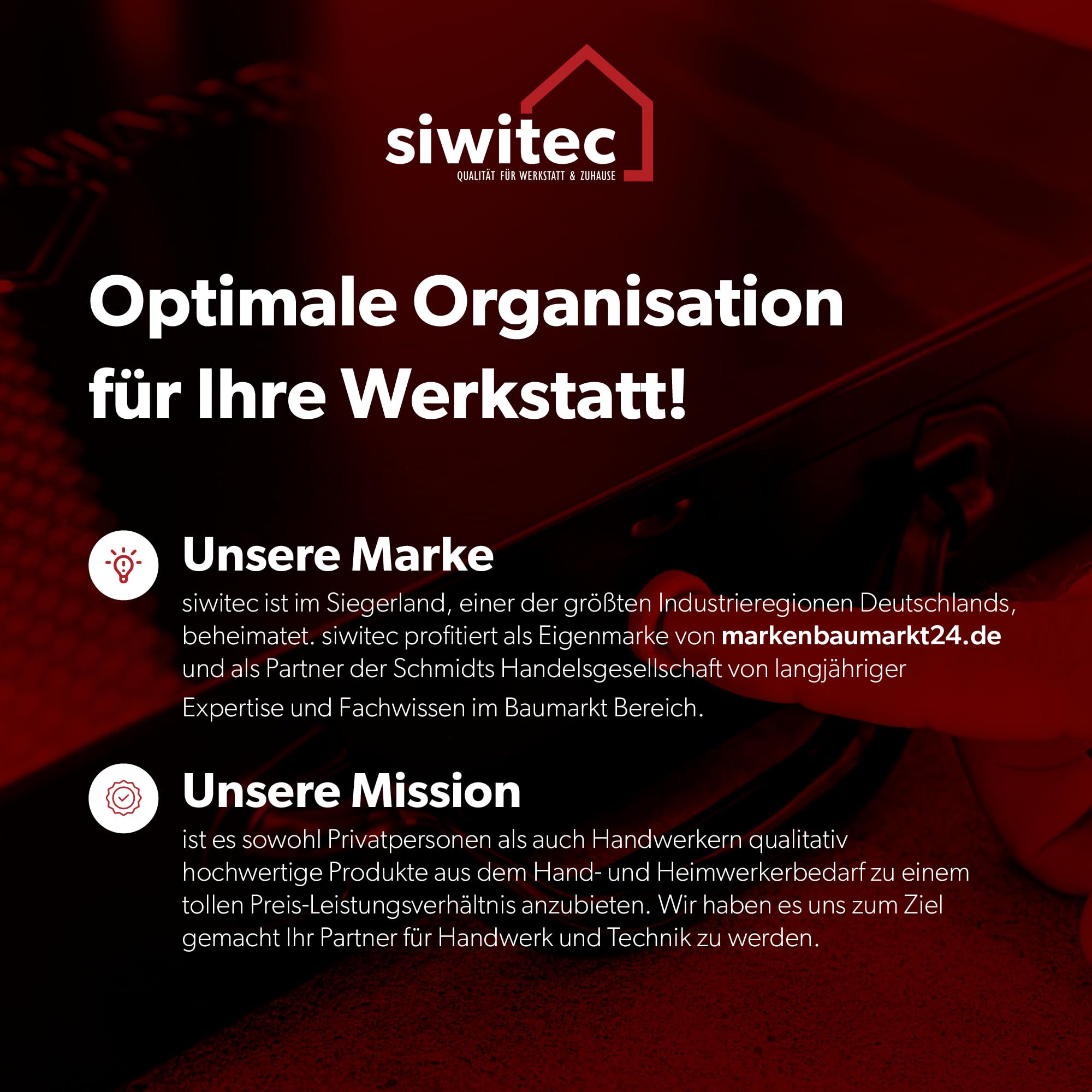 siwitec Stahlblechkoffer mit 23 tlg. Sortimentskasten, 43,1 x 33,5 x 6,8 cm, Sortierbox aus Edelstahl, Werkzeug Organiser, Sortierkasten Werkzeugkoffer leer, Kleinteilekoffer mit Einsätzen
