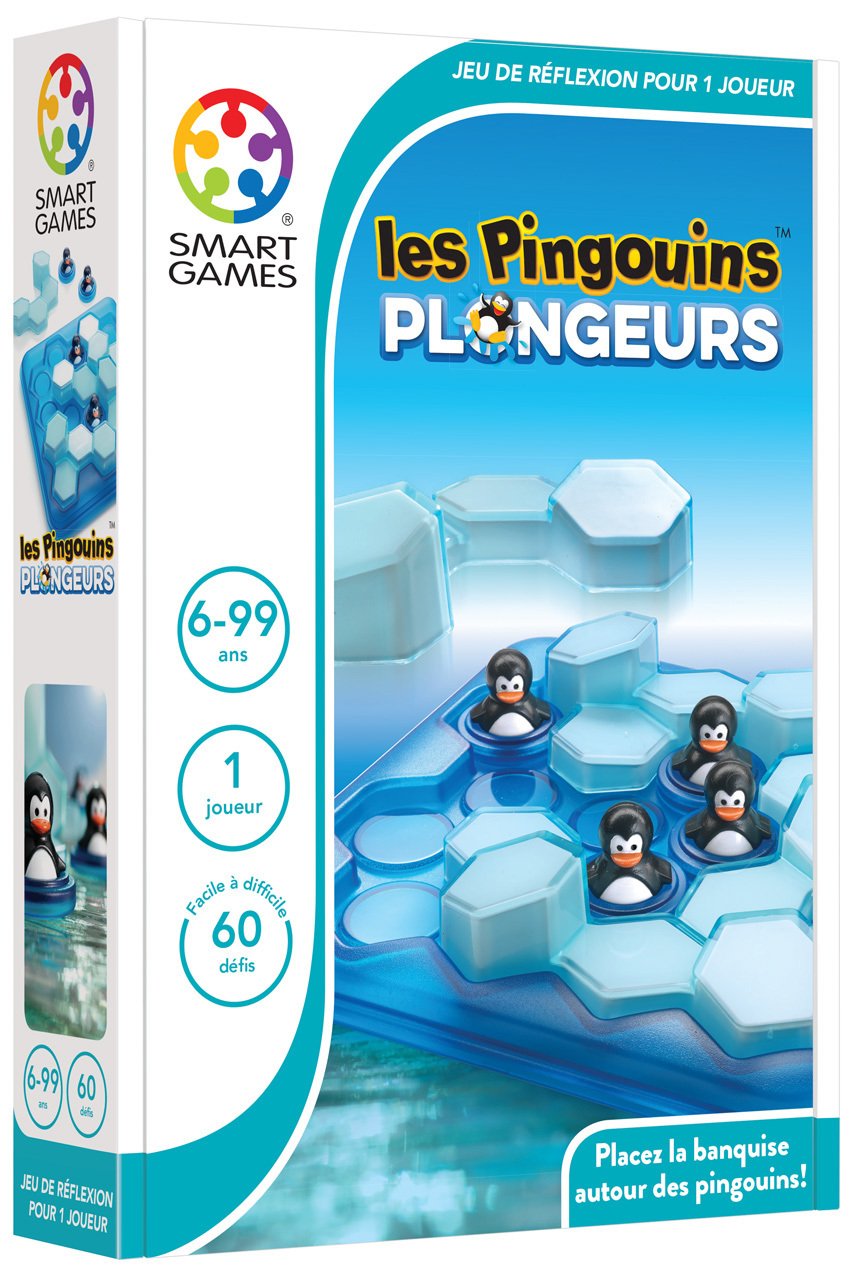 SmartGames - Le Petit Chaperon Rouge - Jeu de Réflexion - Trouvez Le Chemin & Les Pingouins Plongeurs - Jeu de Réflexion - Placez la Banquise Autour des Pingouins - 60 Défis de Différents Niveaux
