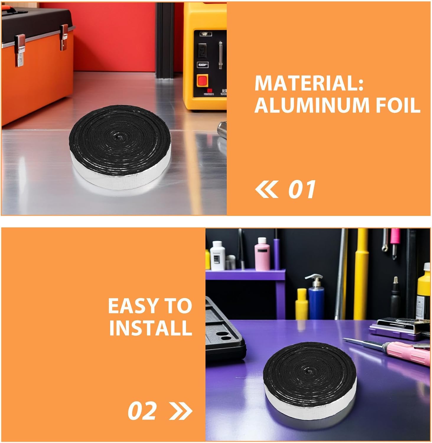 Ciieeo Pipe Insulation Tape Roll for Rv Pipes with Noise Reduction for Travel and Outdoor Use