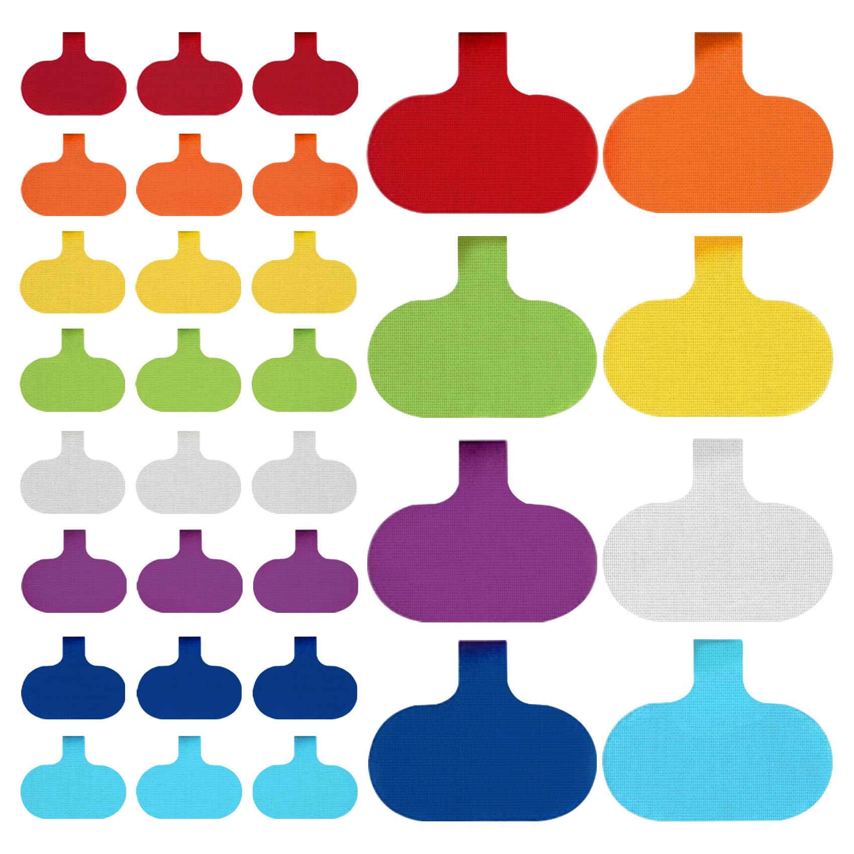 Cable Label Tags, 32 Pcs Write-On Cord Tags in 8 Colors – Reusable Nylon Hook & Loop Wire Organizer for Home Office, Computer, Charging Cable Management and Identification
