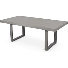 POLYWOOD Edge Dining Table, Slate Grey