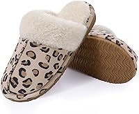 Vista 3 de Litfun Pantuflas mullidas de espuma viscoelástica para mujer, zapatos de invierno para interiores y exteriores