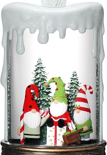 Miniatura 51 de Globo de nieve de Navidad, bailarina, cascanueces, linterna de globo de nieve con música brillante árbol de Navidad iluminado y mesa de regalo