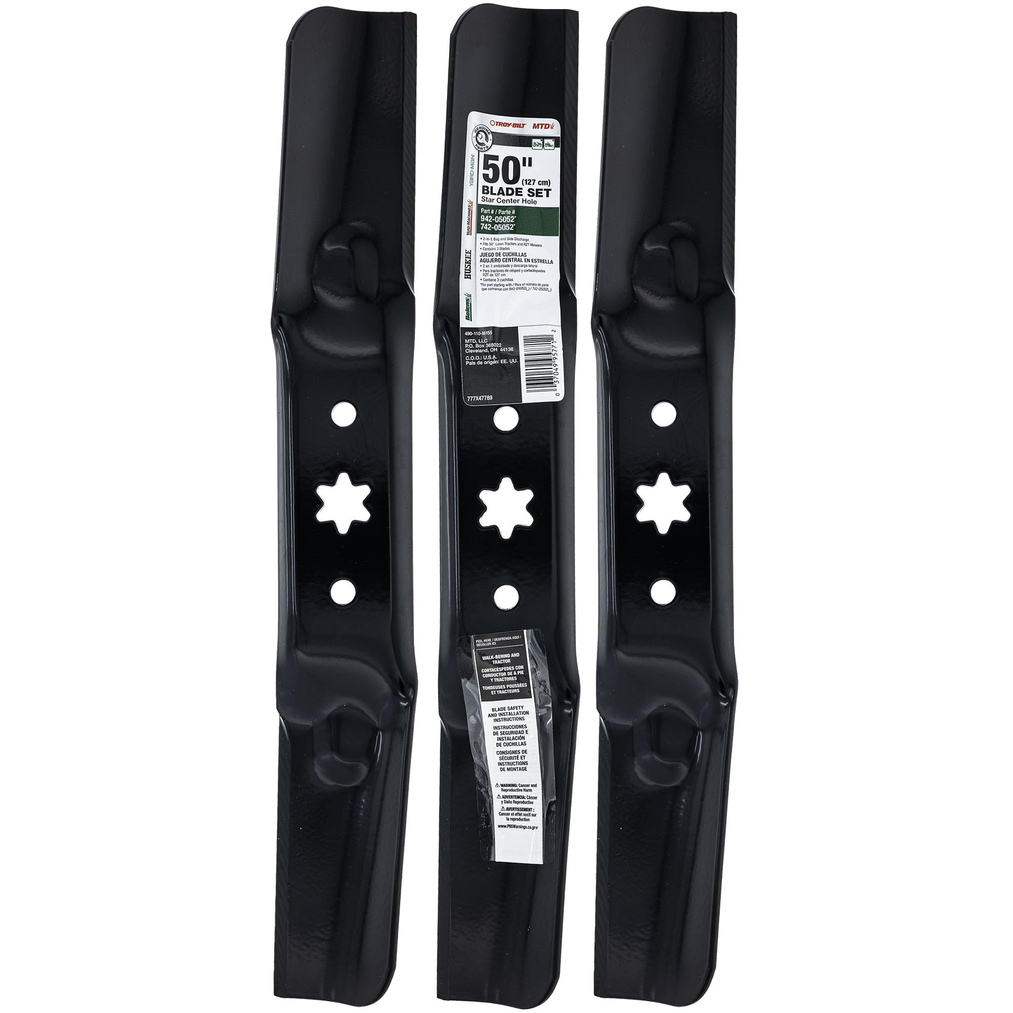 Lames MTD 127 cm 490-110-M155 pour sublimer les grands jardins