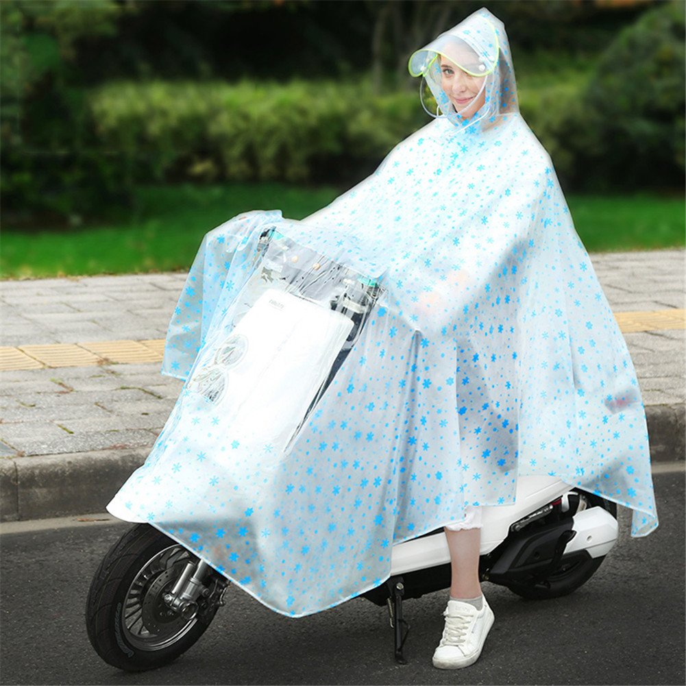 Poncho De Pluie Long Unisexe Eauptffy - Imperméable, Respirant - Pour Randonnée, Camping, Vélo, Voyage - Taille Unique Ajustable