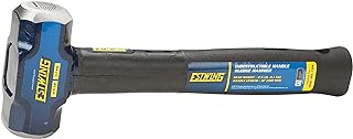 Estwing 2.5-Pound Hard Face Sledge Hammer - 12-Inch Indestructible Handle, Locked Steel Head, Vulcanized Rubber Grip for Demolition & Stake Driving