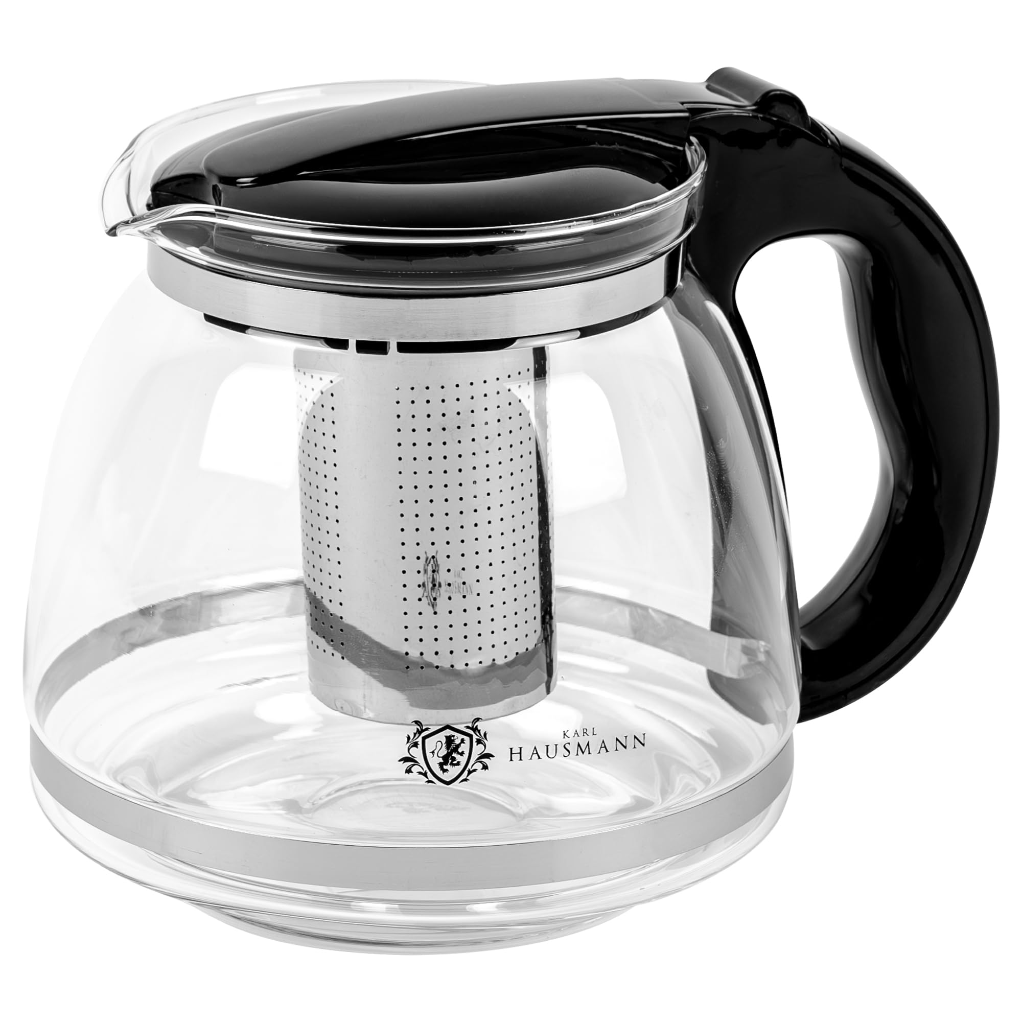 Théière avec filtre 2L KARL HAUSMANN en verre thermorésistant et bec anti-goutte