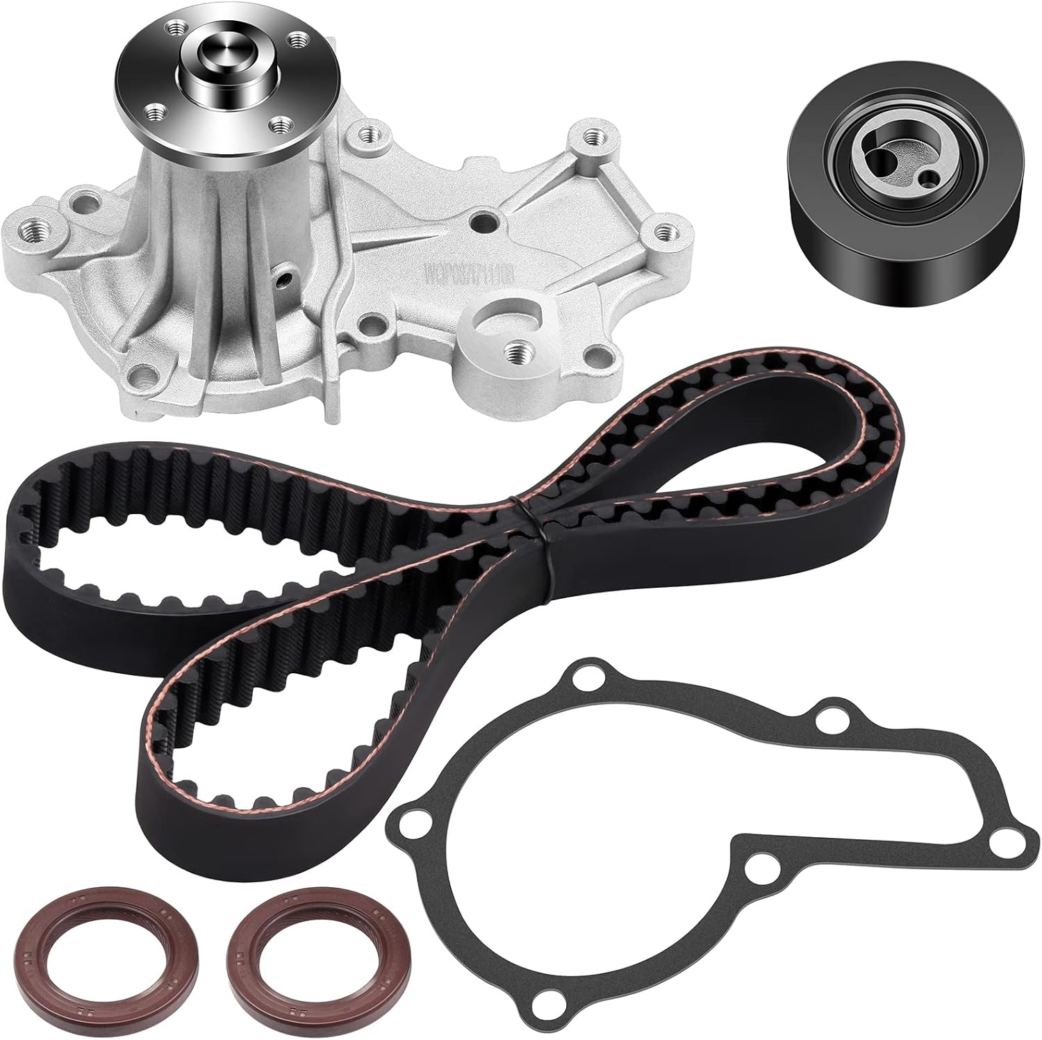 SCITOO TCK164 TCK164P AW5058 Engine Timing Belt Kit Fits for 89-93 95 for Geo Tracker 89-95 for Suzuki Sidekick