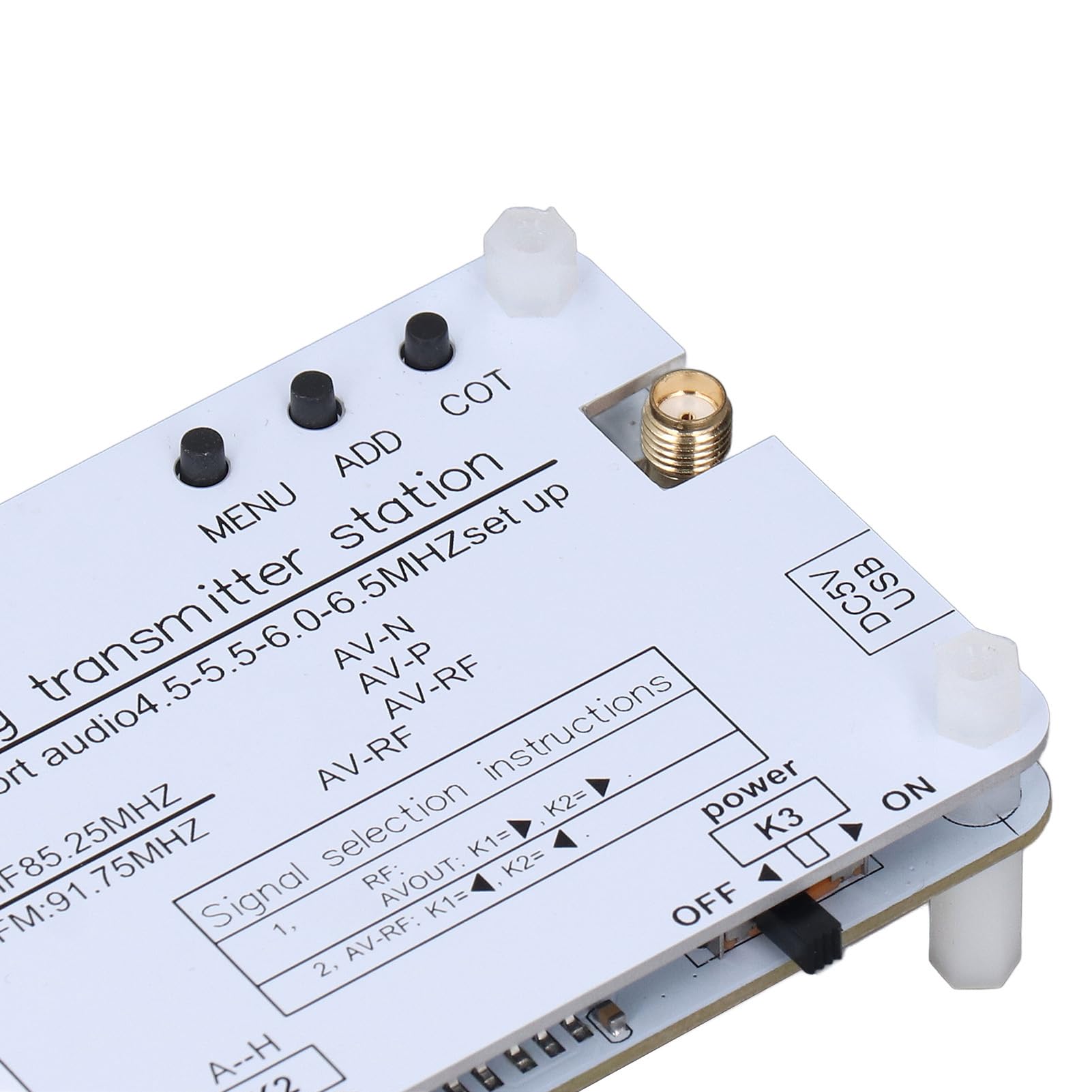 Convertidor a coaxial, transmisor AV 1080P de Alto Rendimiento para transmisión de señal de TV doméstica, admite múltiples Fuentes de Entrada.