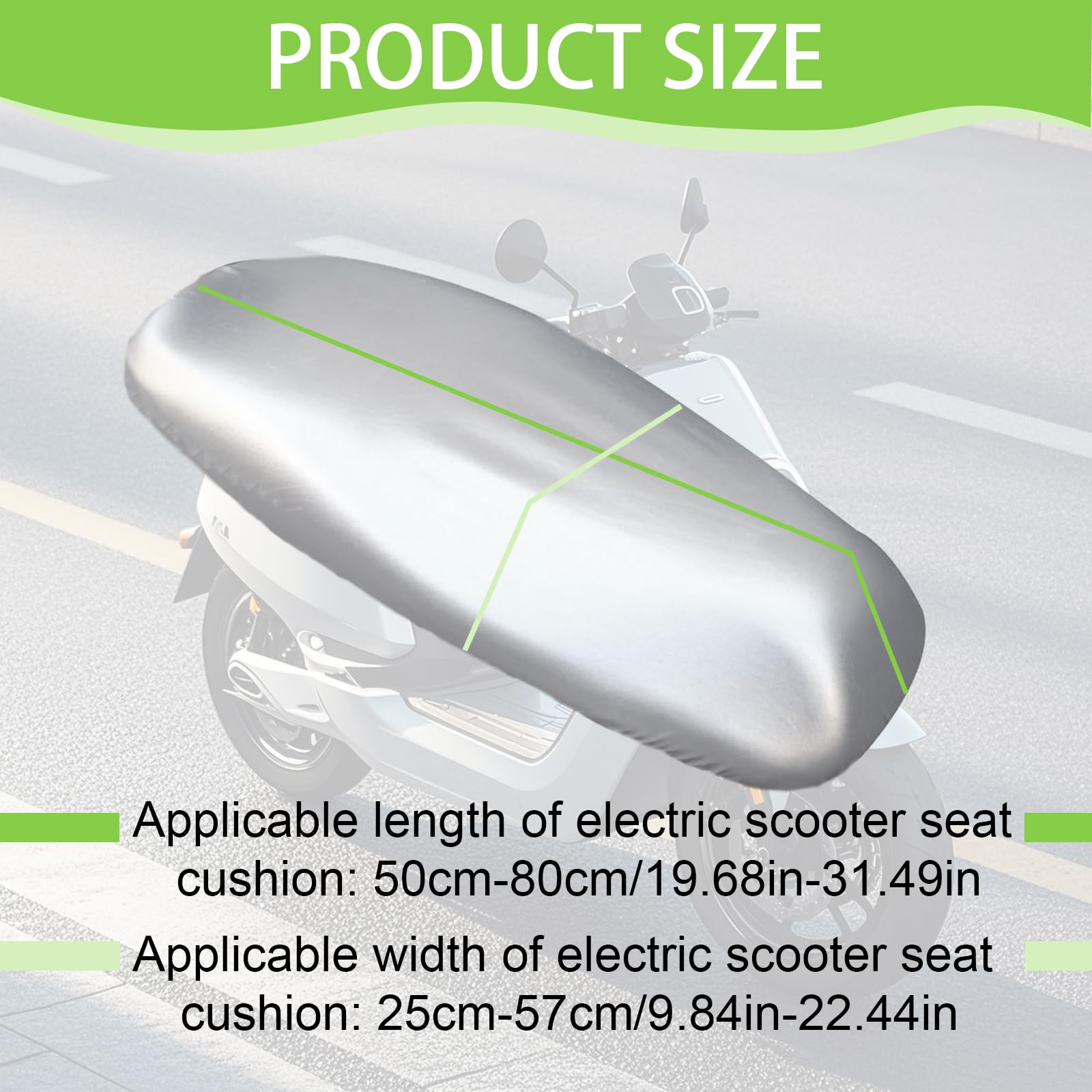 Funda Asiento Moto Antideslizante y Resistente a Arañazos, Protección Universal, Asiento Moto Protege de La Lluvia y el Sol, Funda Scooter para Todo Tipo de Motos y Scooters (Plateado)