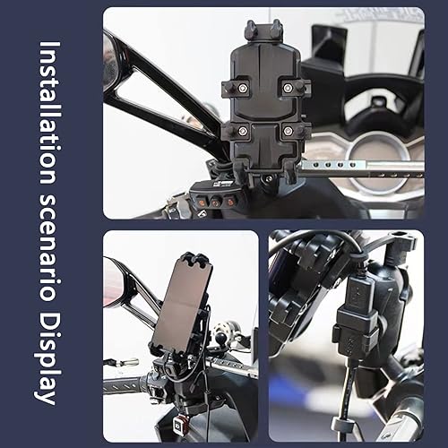 Miniatura 7 de Mounts - Soporte de teléfono con base de perno en U para manillar para motocicleta, bicicleta, ATV/UTV