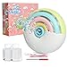 Panacare Automatische Seifenblasenmaschine, Tragbares Regenbogen Blasenmaschine für Kinder 2000+ Seifenblasen/Min mit Seifenblasenlösung*2, Seifenblasenspielzeug Kinder für Party/Hochzeit (White)