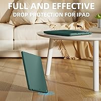 Vista 7 de Akkerds - Funda para iPad 10.2 2020, iPad 8ª generación/2019, iPad 7ª generación, con soporte para lápiz. Funda protectora premium con parte trasera