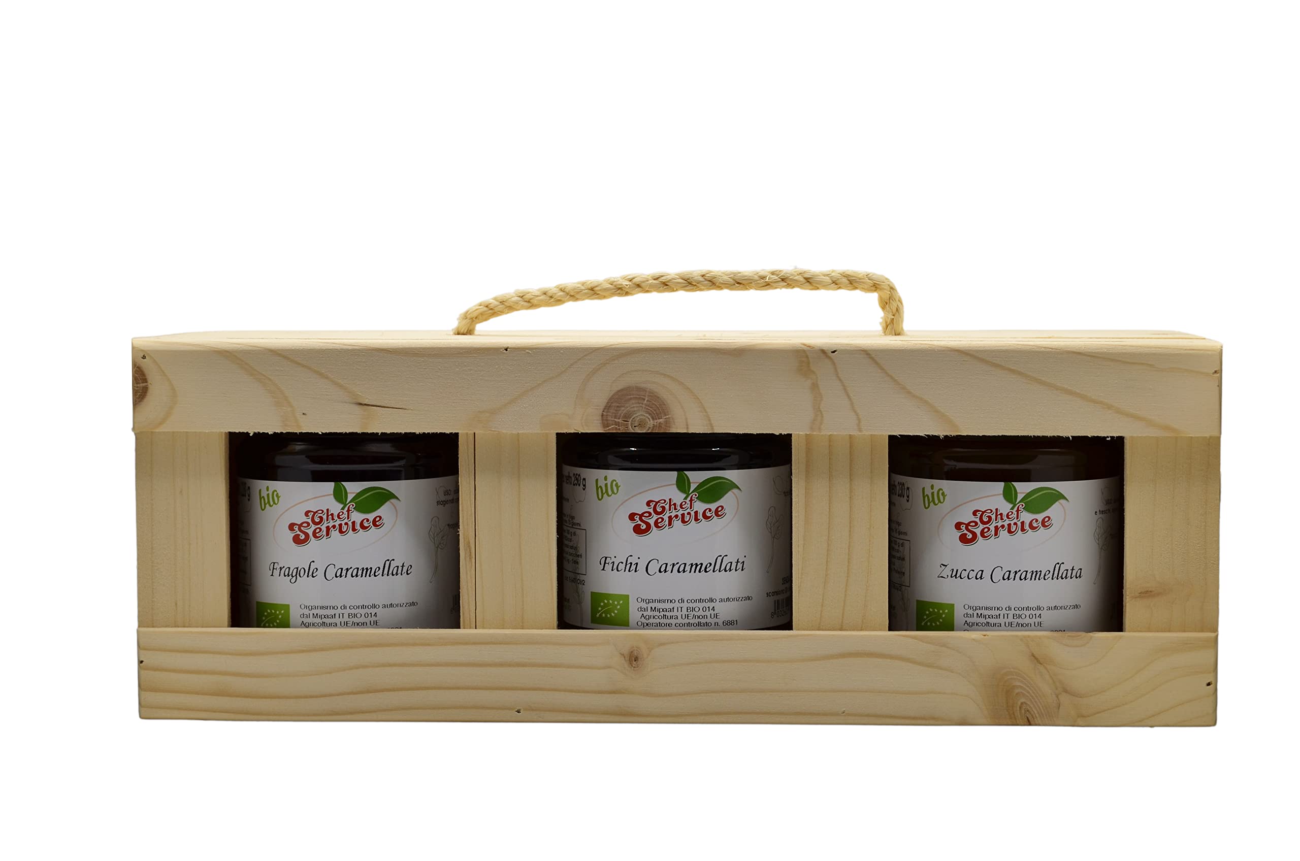 Cesto Regalo con Prodotti Artigianali Biologici - Fichi, Fragole, Zucche Caramellati Bio - Bundle regalo L'ALTERNATIVO