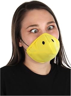 Chicken Face Mask for Adults - Soft Flannel with Elastic Ear Loops