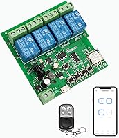 Vista 11 de Control remoto de la aplicación Ewelink de 1 canal, relé de interruptor inalámbrico WiFi, autobloqueo, modo de enclavamiento, con control remoto