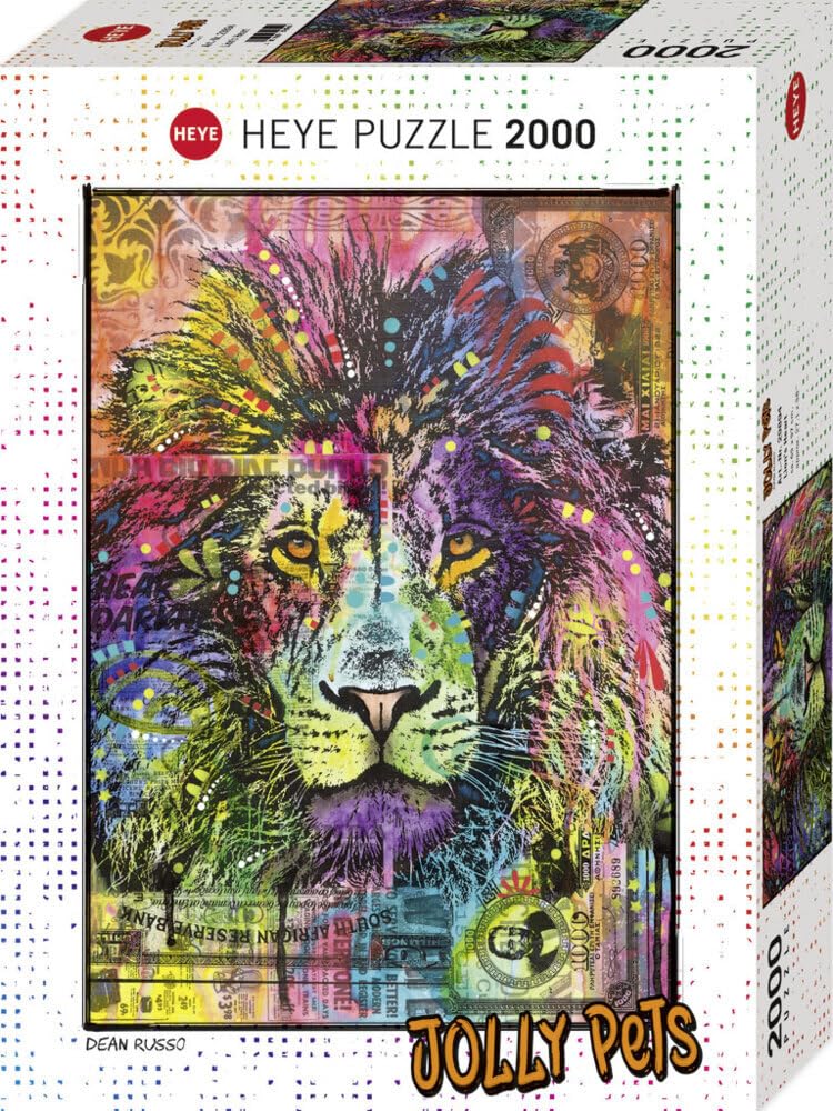Heye HY29894 Lion´s Heart, Dean Russo Puzzle, White: Amazon.de