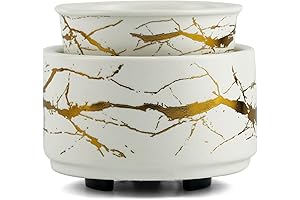 Palanchy Electric Aroma Wax Melter and Oil Burner 3-in-1, Ceramic Candle Wax...