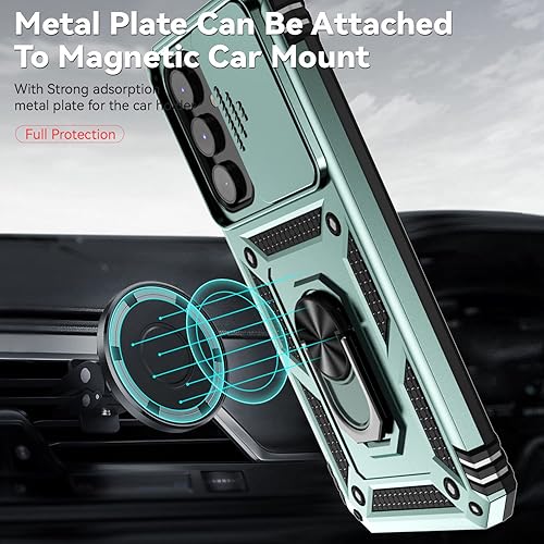 Miniatura 5 de Funda compatible con Samsung Galaxy A54 5G con protector de pantalla (2 piezas) de doble capa, resistente, resistente, ligera, delgada, a prueba de