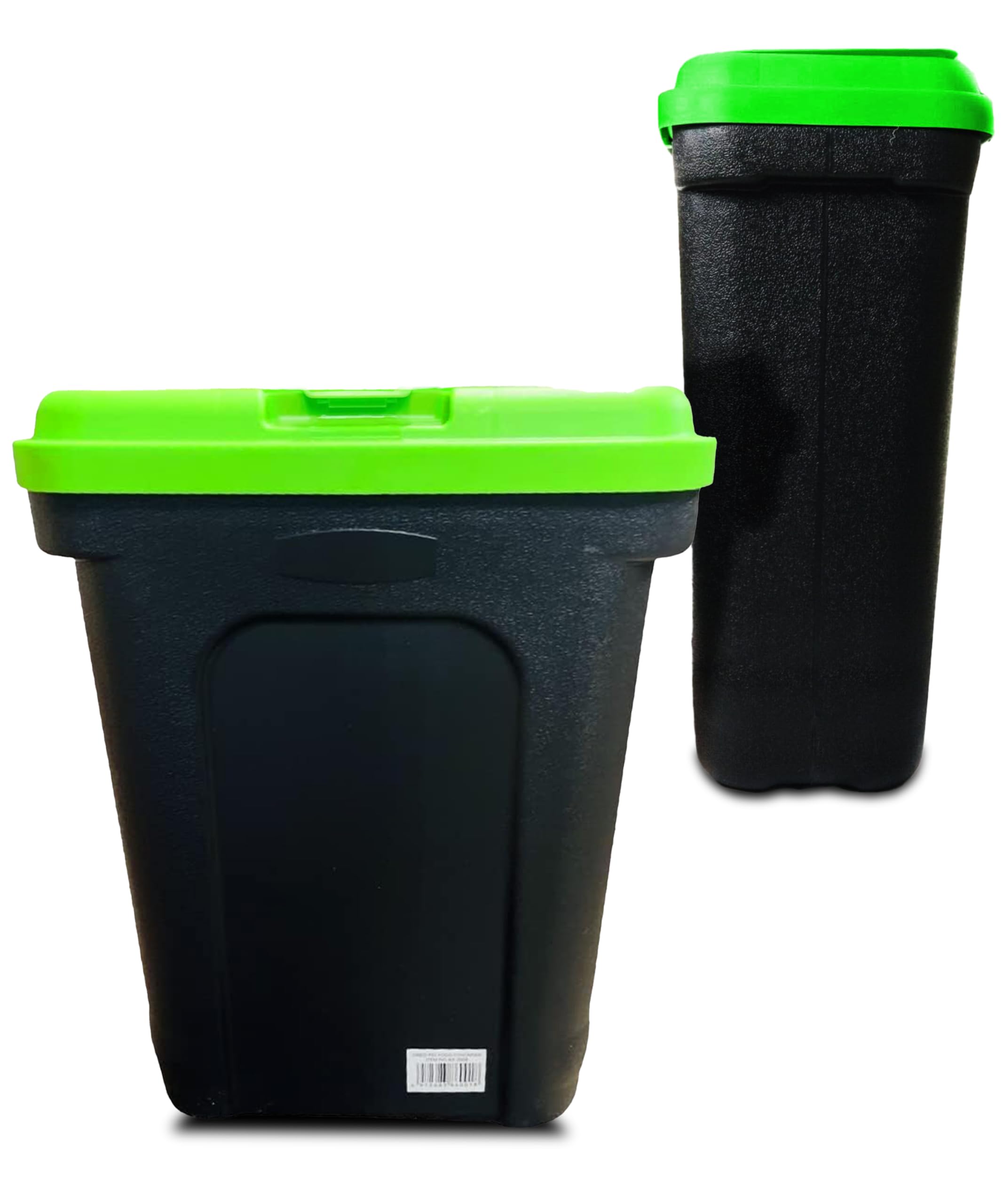 Brista Green Dried Pet Food Container Storage Box Flip Top Locking Animal Dry Food Dispenser Bin Integrated Scoop Plastic Dog Cat Bird Seeds Storage Tub (Green)