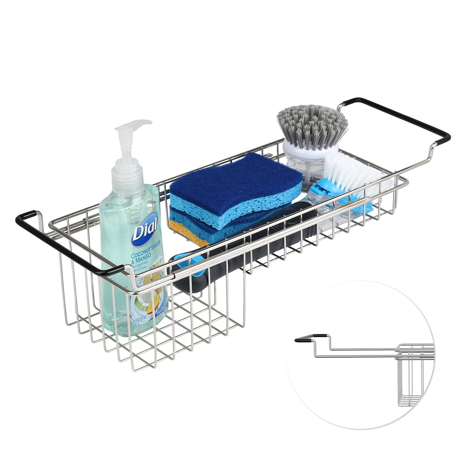 Sink Caddy Sponge Holder Kitchen Sink Organizer Sponge Caddy Farmhouse